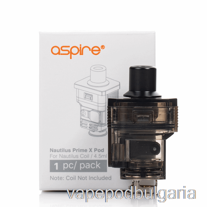 Vape 10000 Дръпки Aspire Nautilus Prime X Replacement Pods 4.5ml N-pod (nautilus)